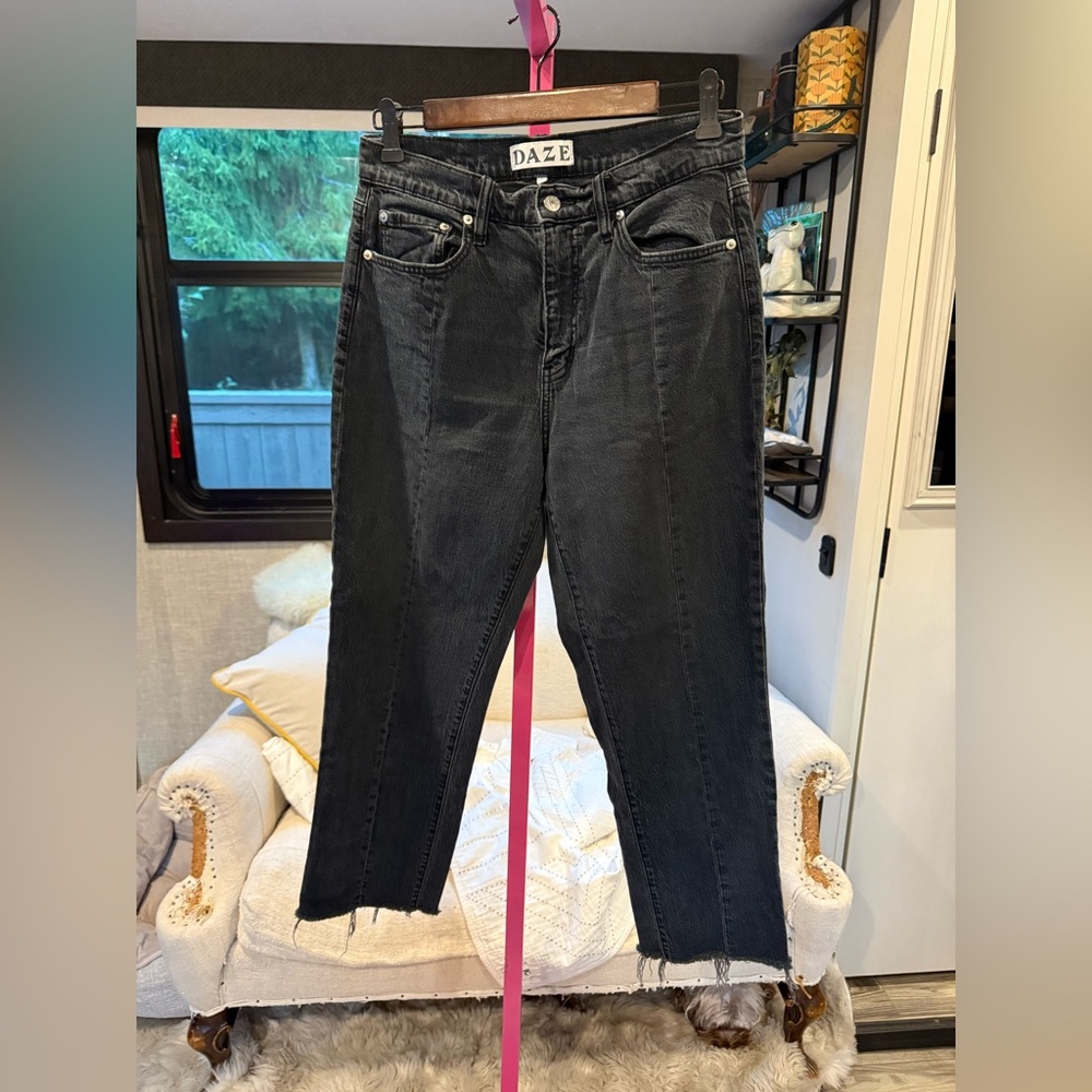 Daze Women's Black Ankle Jeans